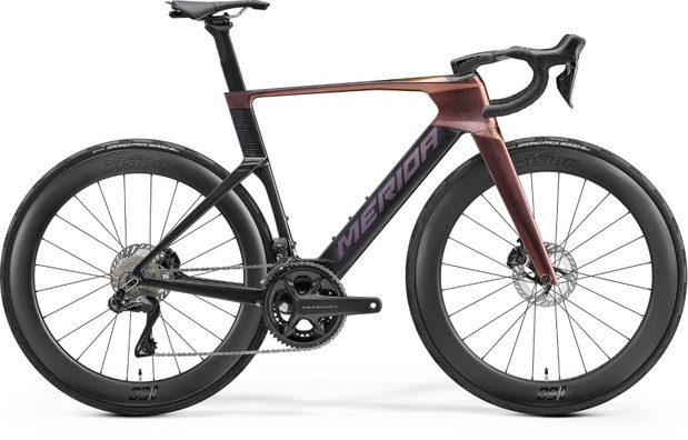 MERIDA REACTO 8000 - glossy black rainbow purple
