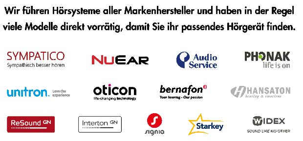 Die Top Ten unserer Hörgeräte-Hersteller