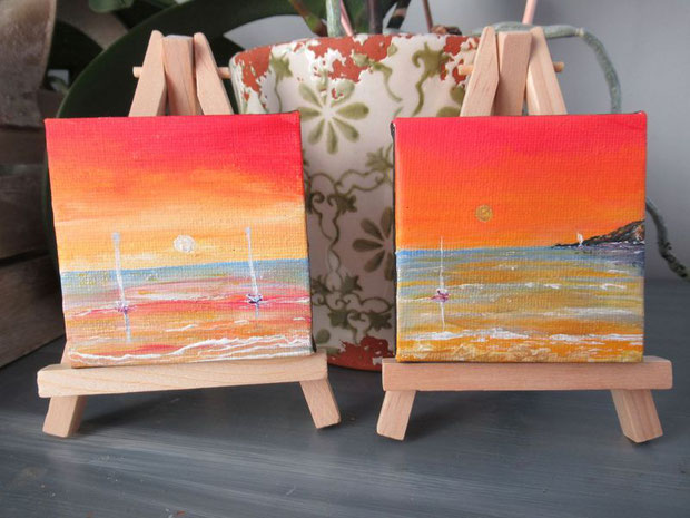 mini-tableau-mini-peinture-ocean-coucher-de-soleil-tableau-paysage-ocean-royan-audrey-chal