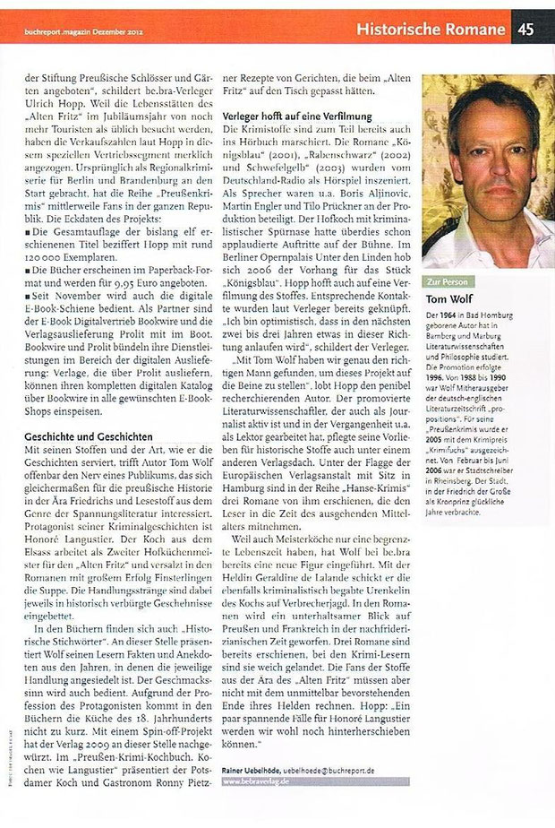 aktuell: Buchreport Magazin Dezember 2012