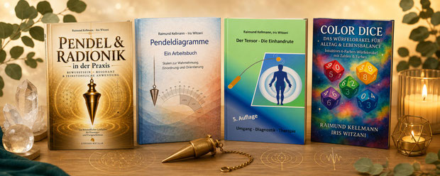 Fachbücher von Einhorn-Wetzlar zu Pendeln, Radionik, Pendeldiagrammen, Tensor und intuitiver Wahrnehmung für Einsteiger und Fortgeschrittene.