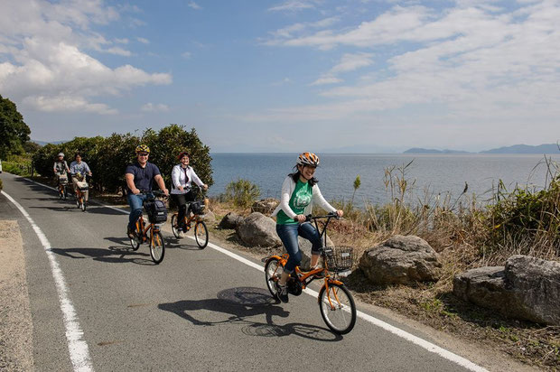 Electric bike tour at Lake Biwa