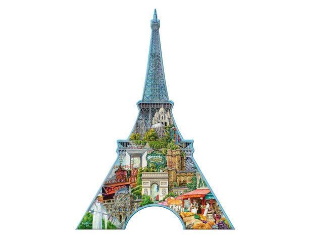 Im Paket Ravensburger Puzzle sind 960 Puzzleteile enthalten.