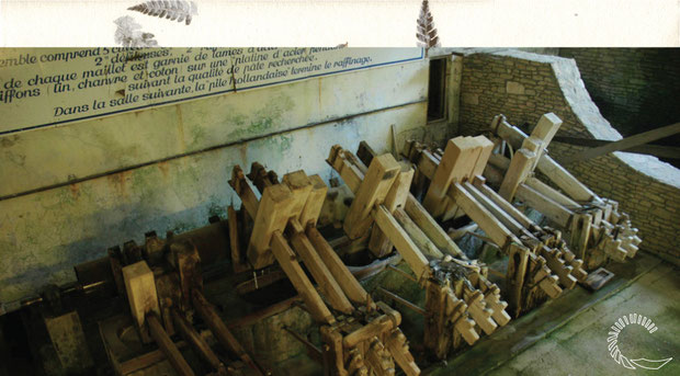 la pile à maillet du moulin à papier de vallis clausa
