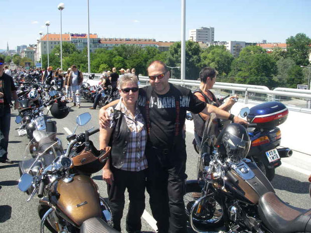 Wir 2013 bei den Vienna Harley Day's
