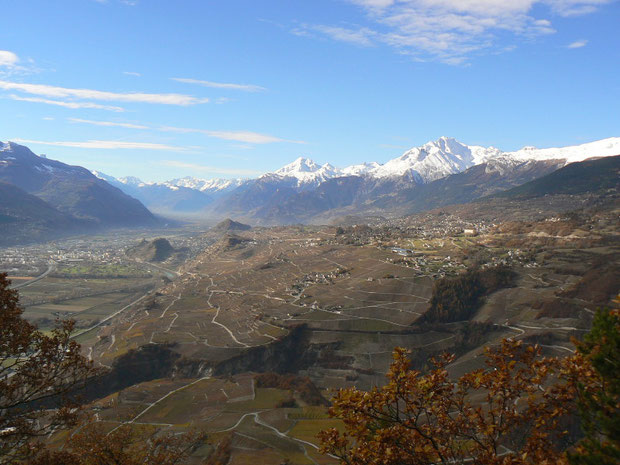 Rhônetal, Ausblick vom Le Châtélard 