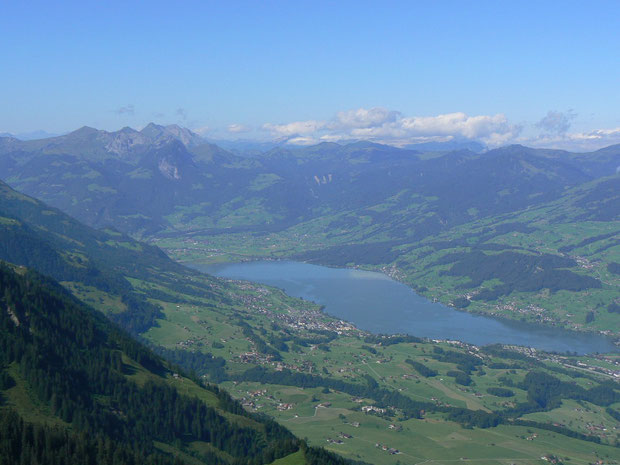 Aussicht vom Arvigrat auf den Sarnersee