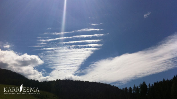 Wolken vereinen sich zu einem wunderschönen Engel im Kleinen Prethal.