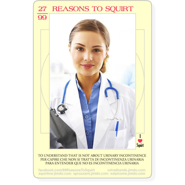 definetely squirting is not a disease as it's often defined by gynecologists, rather is a bless, a gift | SQUIRT ME : the complete squirting guide