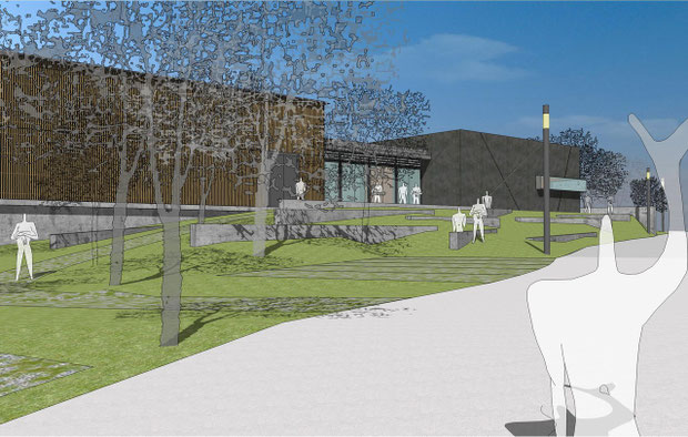 neubau hörsaalzentrum uni duisburg essen visualisierung drahtler architekten planungsgruppe dortmund