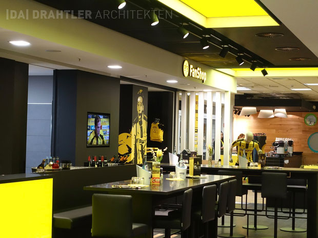 Westfalenstadion, Signal Iduna Park, Bvb, Borussia Dortmund, Dortmund Fußball, Fan Shop BVB, Drahtler Architekten, Architektur, Ausbau, Umbau