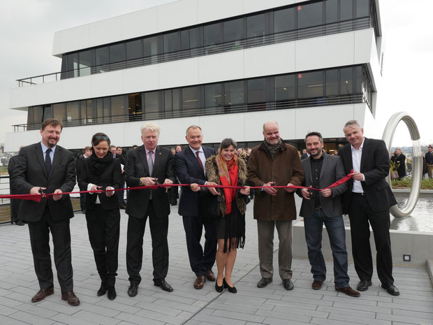 Offizielle Eröffnung des SWAN | 08.04.2016 phoenixsee dortmund drahtler architekten planungsgruppe oberbürgermeister marius drahtler architektur