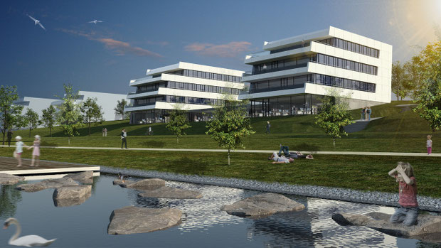 swan phoenixsee dortmund drahtler architekten bürohaus planungsgruppe neueröffnung visualisierung