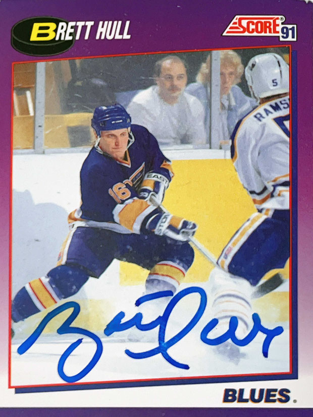 Autograph Brett Hull Autogramm