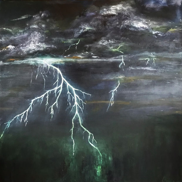 Auftragsarbeit , Acryl auf Leinwand , 120 x 120 cm