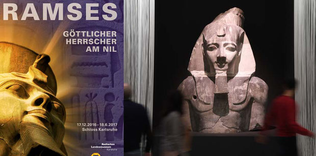 Ramses II. Karlsruhe Landesmuseum Baden, Badisches Landesmuseum Ausstellung