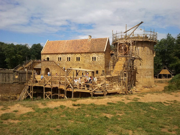 Le chantier du château de Guédelon