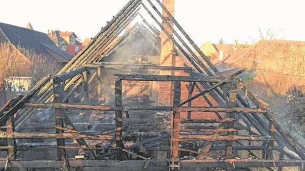 Auch dieser Brand am 28. Februar in Haimar ging vermutlich auf das Konto des mutmaßlichen Brandstifters