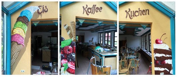 Eiddiele Eiscafe Airbrush Restaurant