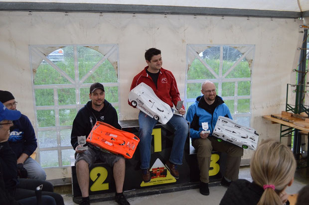 Die Sieger 1 Lauf Lostallo, Christian, Marco und Stefan, alle unterwegs mit Motoren, Regler und Lipos von TTB!