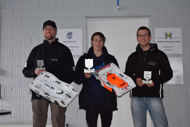 Die Sieger 10 Lauf Sitterdorf, Stefan , Oli und André, alle unterwegs mit Motoren, Regler und Lipos von TTB!