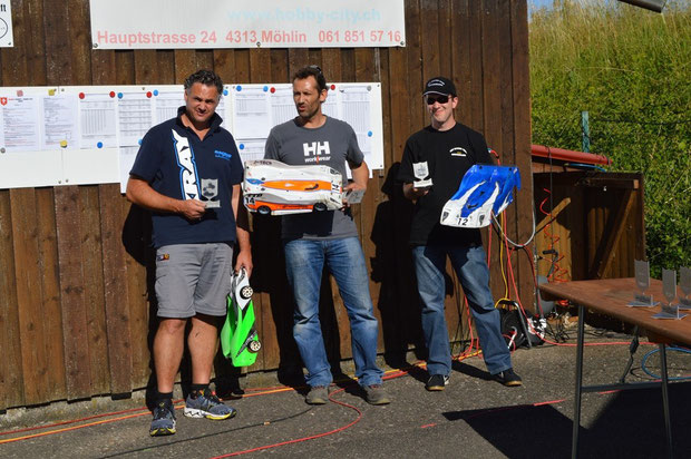 Die Sieger 5 Lauf Dogern, Patrick, Pietro und André, alle unterwegs mit Motoren, Regler und Lipos von TTB!