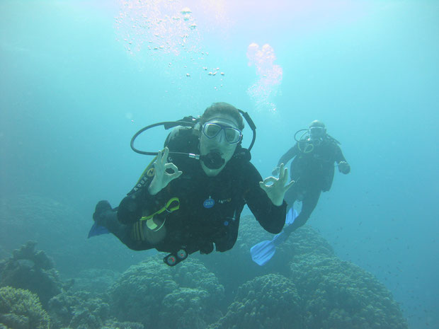 Scuba diving in Utila, Honduras 
