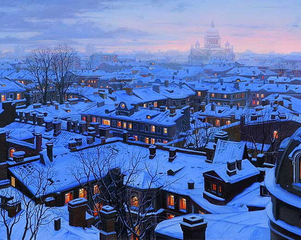городские крыши