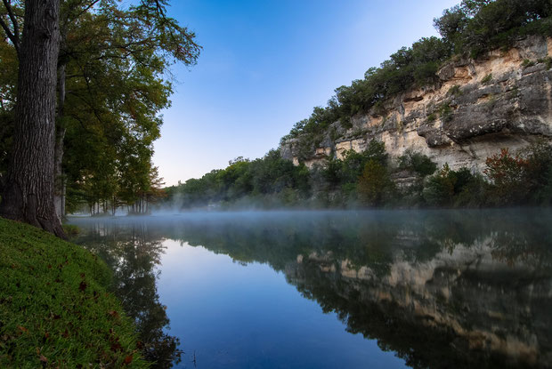 morning fog Ingram, Texas