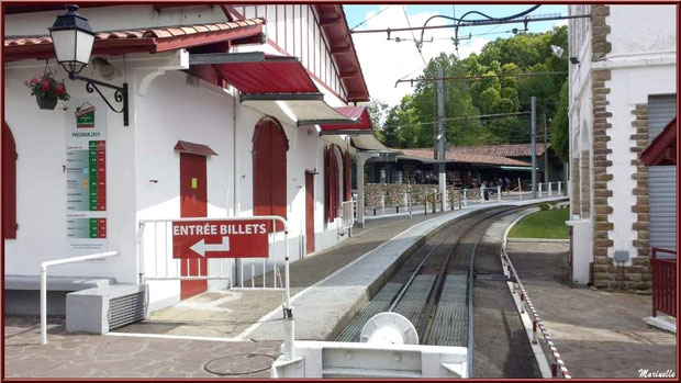 La gare du petit train à crémaillère de Sare Pays Basque français