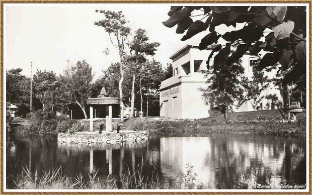Gujan-Mestras autrefois : La Hume, l'ancien Camping Municipal et son entrée, Bassin d'Arcachon (carte postale, collection privée) 