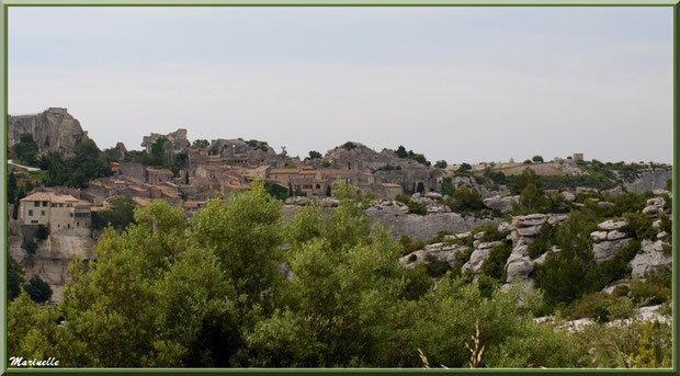 La cité des Baux-de-Provence (vue zoomée depuis le Val d'Enfer), Alpilles (13)  