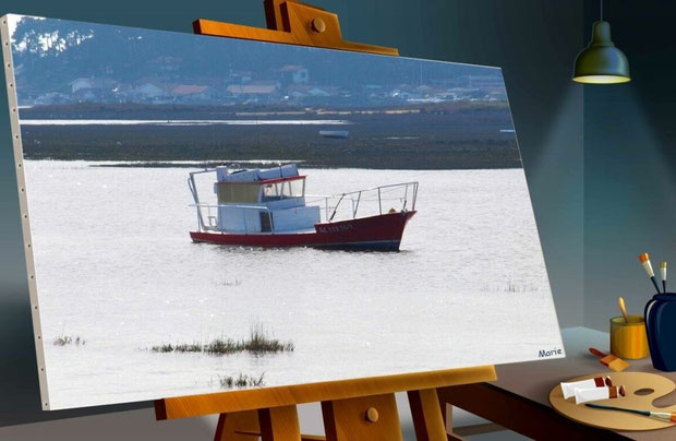 Tableau souvenir de Claouey, Bassin d'Arcachon