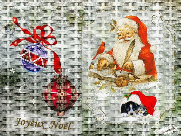 Joyeux Noël, Père Noêl et sa liste de commande