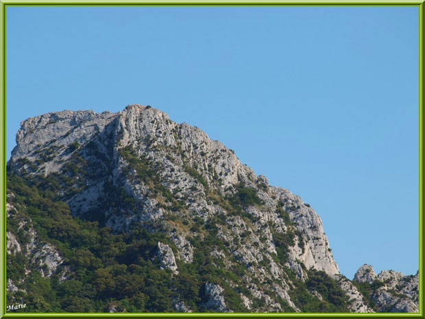 Les Alpilles au-dessus du vignoble du Château Romanin à Saint Rémy de Provence (13)