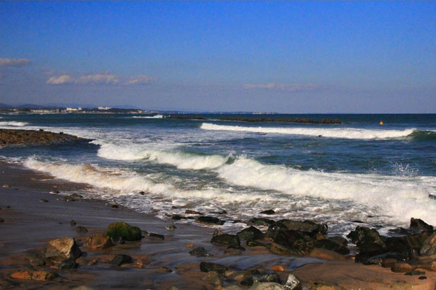 茨城県の海岸　　晴天、気持ちいい！　海岸はなんだか元気になる