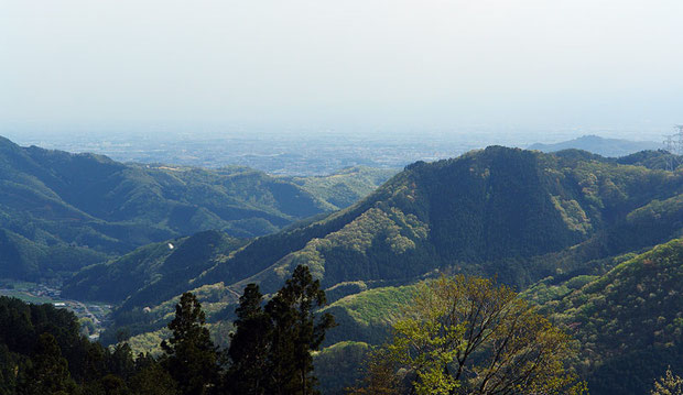 　足利市の北部には、こんな低山が連なっている