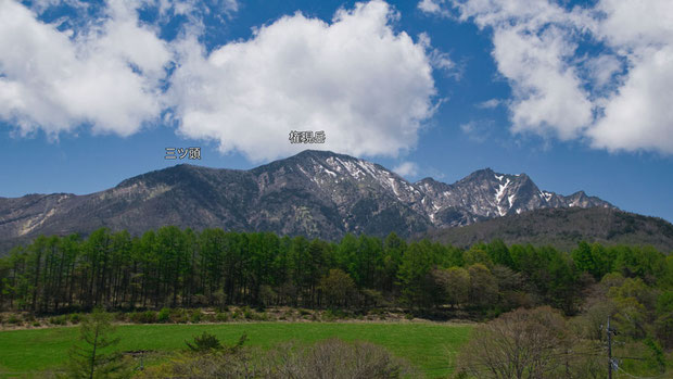 八ヶ岳連峰　三ツ頭　権現岳