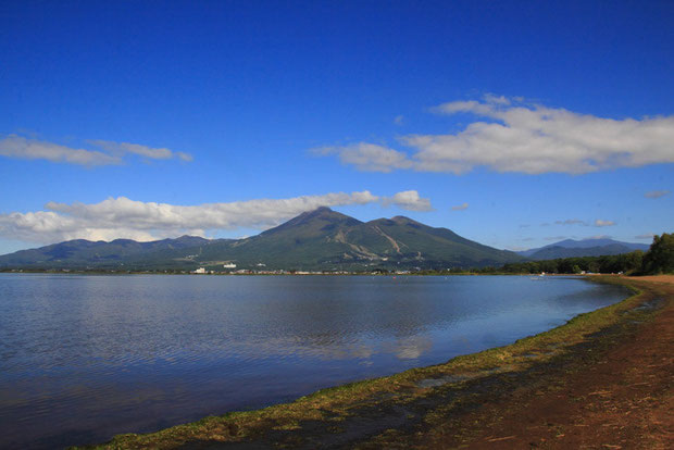 　猪苗代湖と会津磐梯山