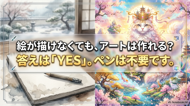 絵が描けなくてもAIアートはできる？