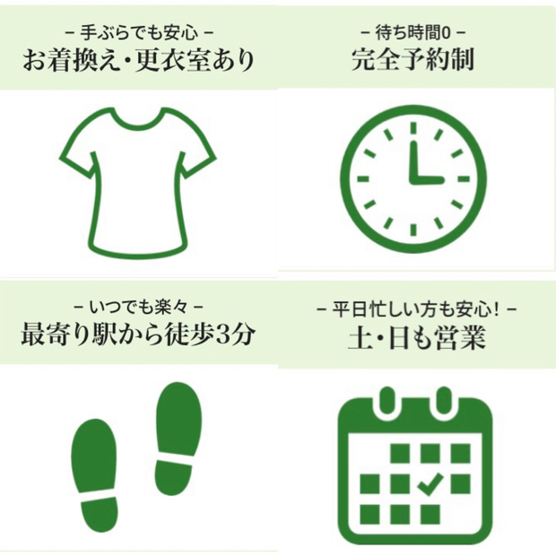 八王子で唯一の腰痛専門整体院の当院をご利用になる際の注意事項です
