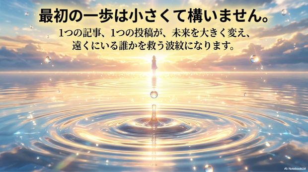 小さな一歩が未来を変える