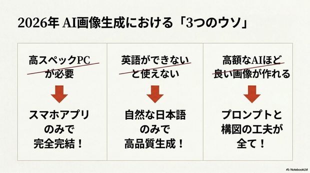 高額なAIほど良い画像が作れる？ 必ずしもそうではありません。  重要なのはプロンプトと構図です。