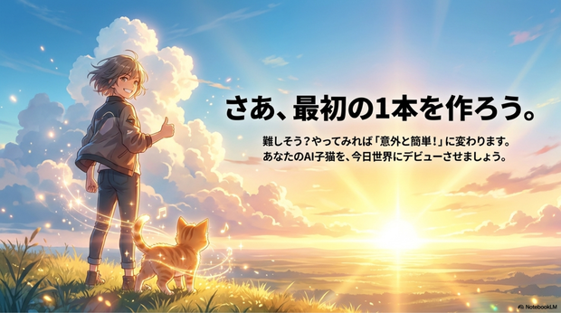 AI猫動画は初心者でも挑戦しやすい