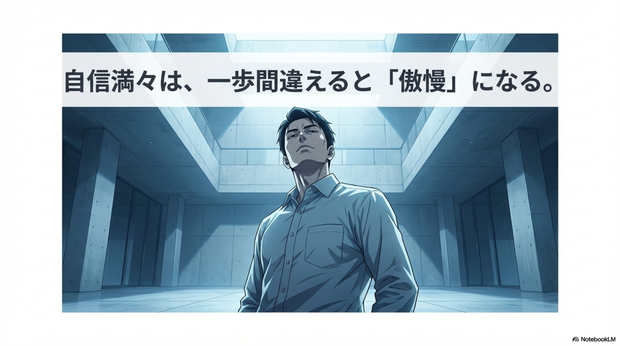 自信満々が良いとは限らない