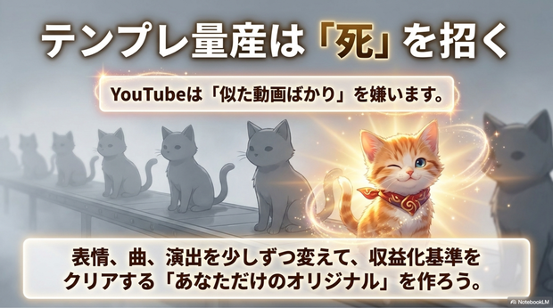 AI猫動画の注意点