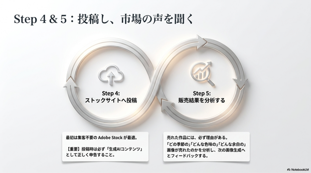 ステップ4 ストックサイトへ投稿する