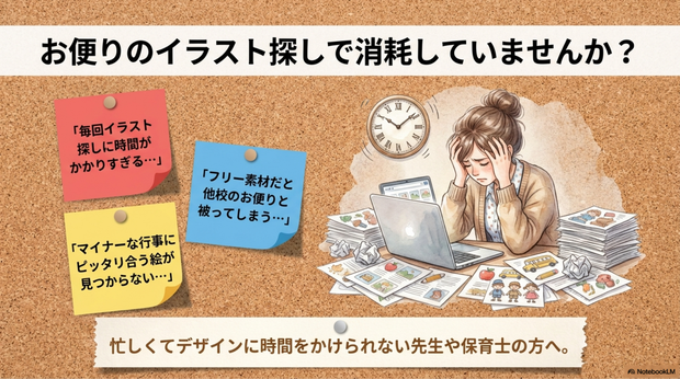 学校のお便り作りでこんなお悩みありませんか？
