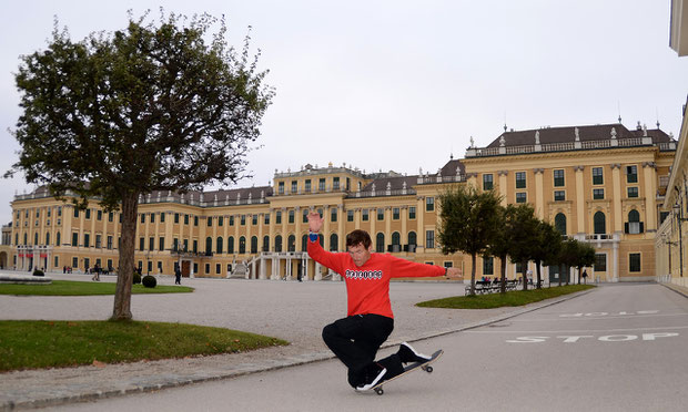 Guenter Mokulys am Schloss Schönbrunn/Wien