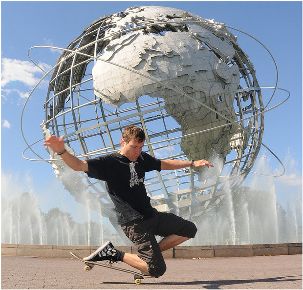 Guenter Mokulys im Flushing Meadows Park/New York